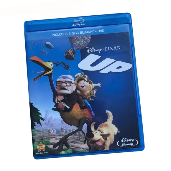 Disney Plush DUG Dog + UP Blu-Ray DVD Movie 3 Disc Set Disney Pixar Bonus - Picture 2 of 14
